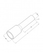 Ändhylsa Isolerad Röd 1.00mm² 8mm