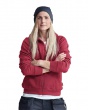 Snickers Zip Hoodie Dam 2806 Chili Röd