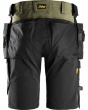 Snickers Stretch Hantverksshorts 6175 Khakigrön/Svart