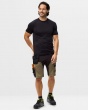 Snickers Stretch Hantverksshorts 6175 Khakigrön/Svart