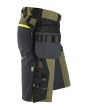 Snickers Softshellshorts Flexiwork Stretch 6140 Khakigrön/grå