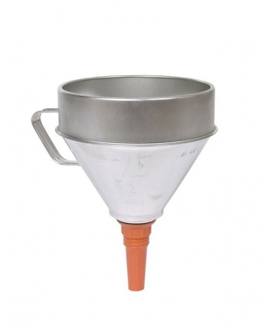 Tratt i Bleckpl�t 160mm med Sil