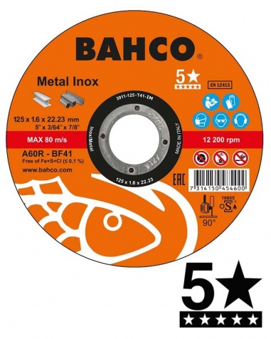 Bahco Kapskiva 125x1.6x22.23mm
