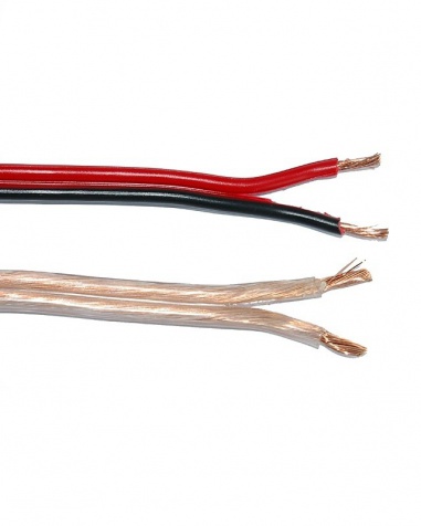 Elkabel RKUB Svart/röd 2x0,5mm² 100m