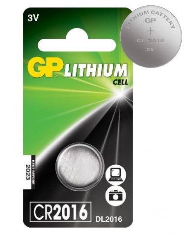 Knappcellsbatteri Lithium GP CR2016