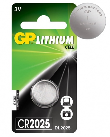 Knappcellsbatteri Lithium GP CR2025