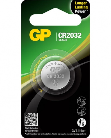 Knappcellsbatteri GP CR2032