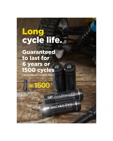 GP ReCyko Pro R6/AA 2000mAh 4-Pack