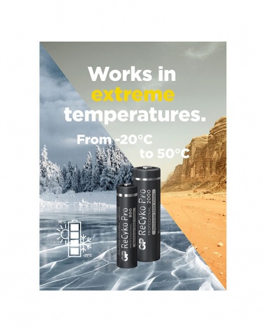 GP ReCyko Pro R6/AA 2000mAh 4-Pack