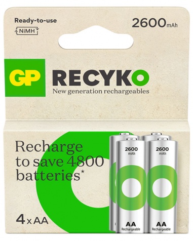 GP Laddbara R6/AA 2600mAh 4-pack