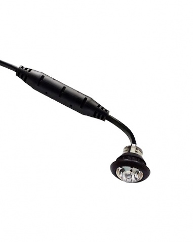 Sidomarkering Rund Vit LED 12/24V