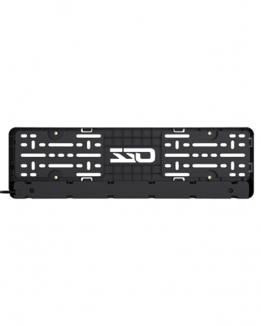 OZZ LP1 Regskyltsh�llare med Ljusramp Svart
