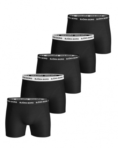 Boxerkalsonger Björn Borg 5-Pack Svarta