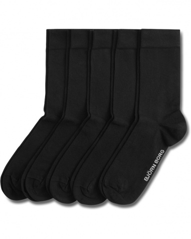 Strumpor Björn Borg Svarta 5-Pack 41-45