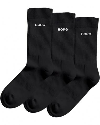 Strumpor Bj�rn Borg Svarta 3-Pack 