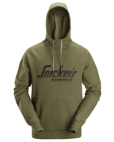 Snickers Logo Hoodie 2894 Khakigrön