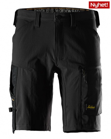 Snickers Shorts 6119 Stretch Svart