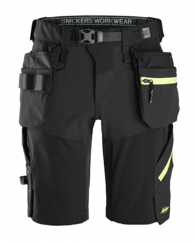 Snickers Softshellshorts Flexiwork Stretch 6140 Svart