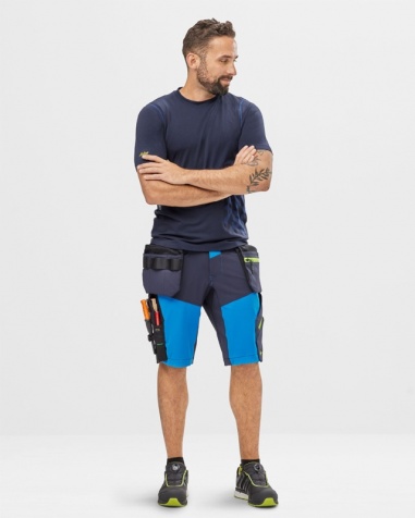 Snickers Softshellshorts Flexiwork Stretch 6140 Blå