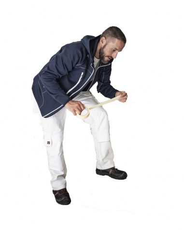 Jobman Hoodie 5152 Marin/Vit