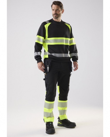 Varselbyxa TopSwede Stretch 338 Gul/Svart
