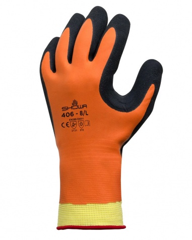 Latexbelagd Fodrad Handske Showa 406