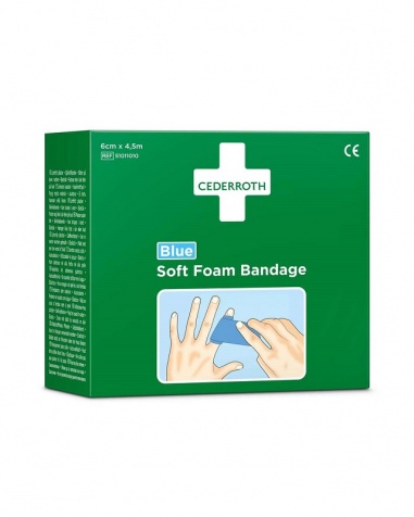 Cederroths Soft Foam Bandage Blå 4,5m