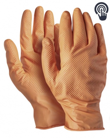 Eng�ngshandske Nitril DiamondGrip Puderfri