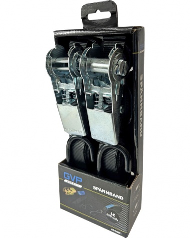Spännband krok/krok 1t/5m 2-pack