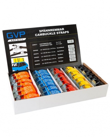 Sortiment med 35 sp�nnremmar