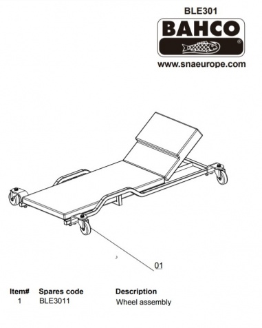 Bahco Montrsvagn BLE301