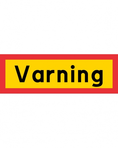 Reflexskylt Varning 1200x400mm