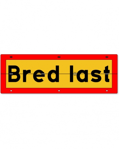 Bred last skylt vikbar 1200x400mm