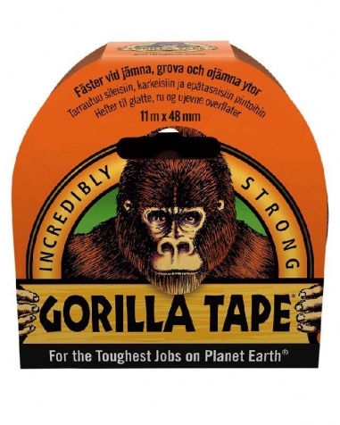 Gorilla Tejp Svart 11m X 48mm