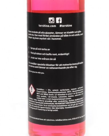 tershine Vision+ Glass Cleaner 500ml.