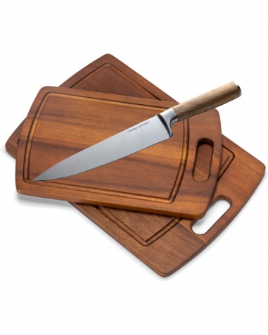 Orrefors Jernverk Kockkniv & 2-Pack Sk�rbr�dor